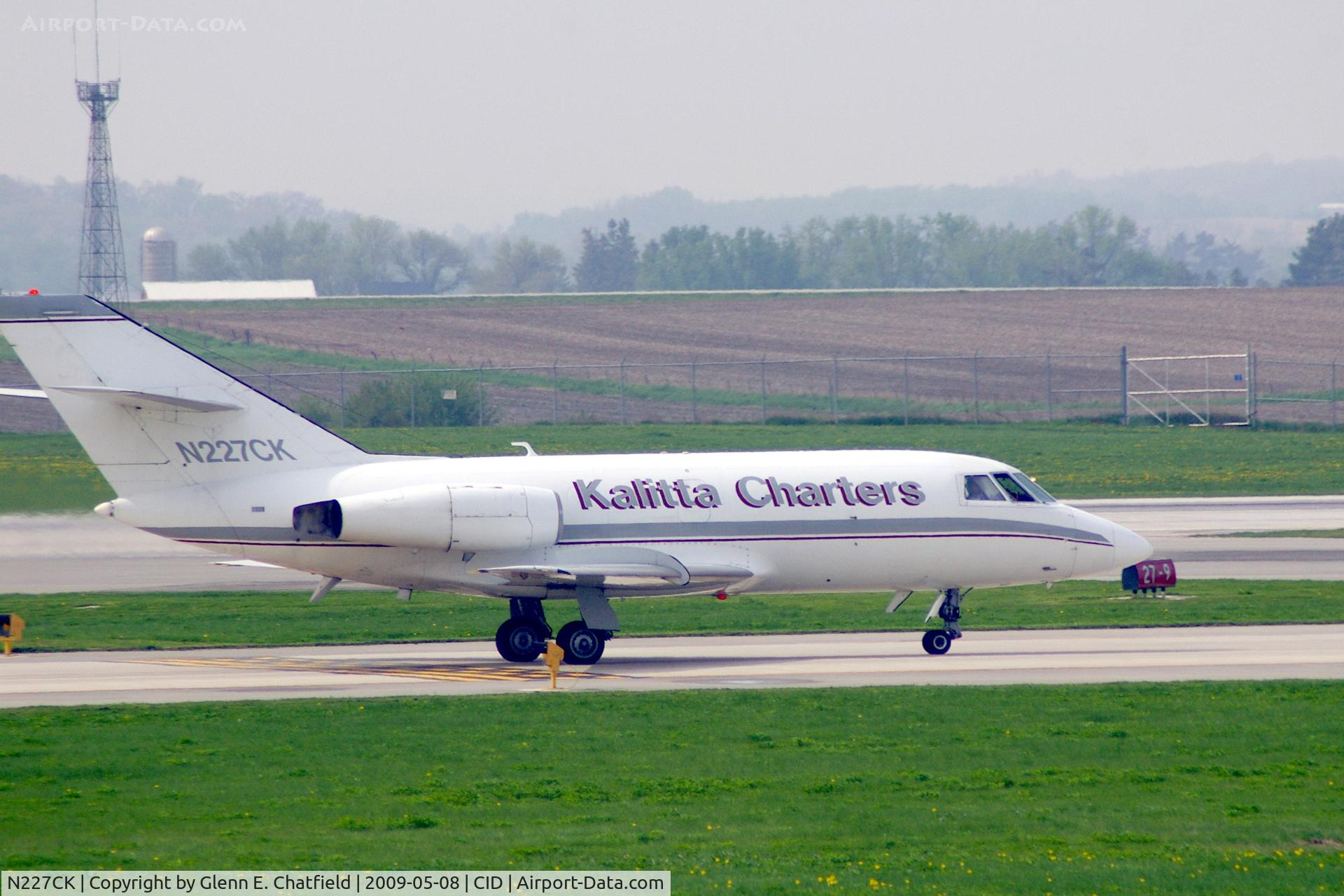 N227CK, 1970 Dassault Falcon (Mystere) 20DC C/N 227, Taxiing across on Alpha on the way to PS Air