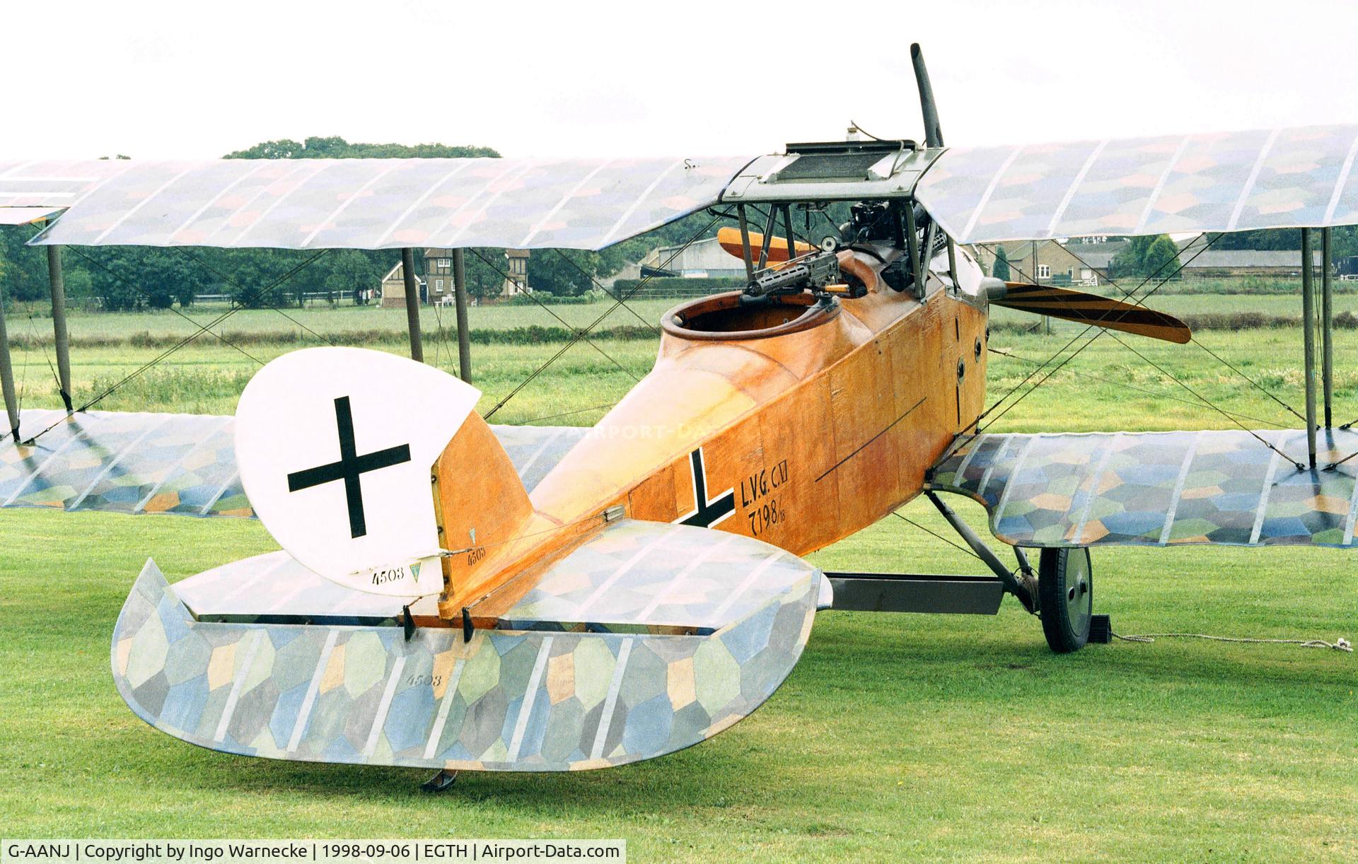G-AANJ, 1918 LVG C.VI C/N 4503, Luftverkehrs-Gesellschaft L.V.G. C VI at the 1998 Shuttleworth Pageant