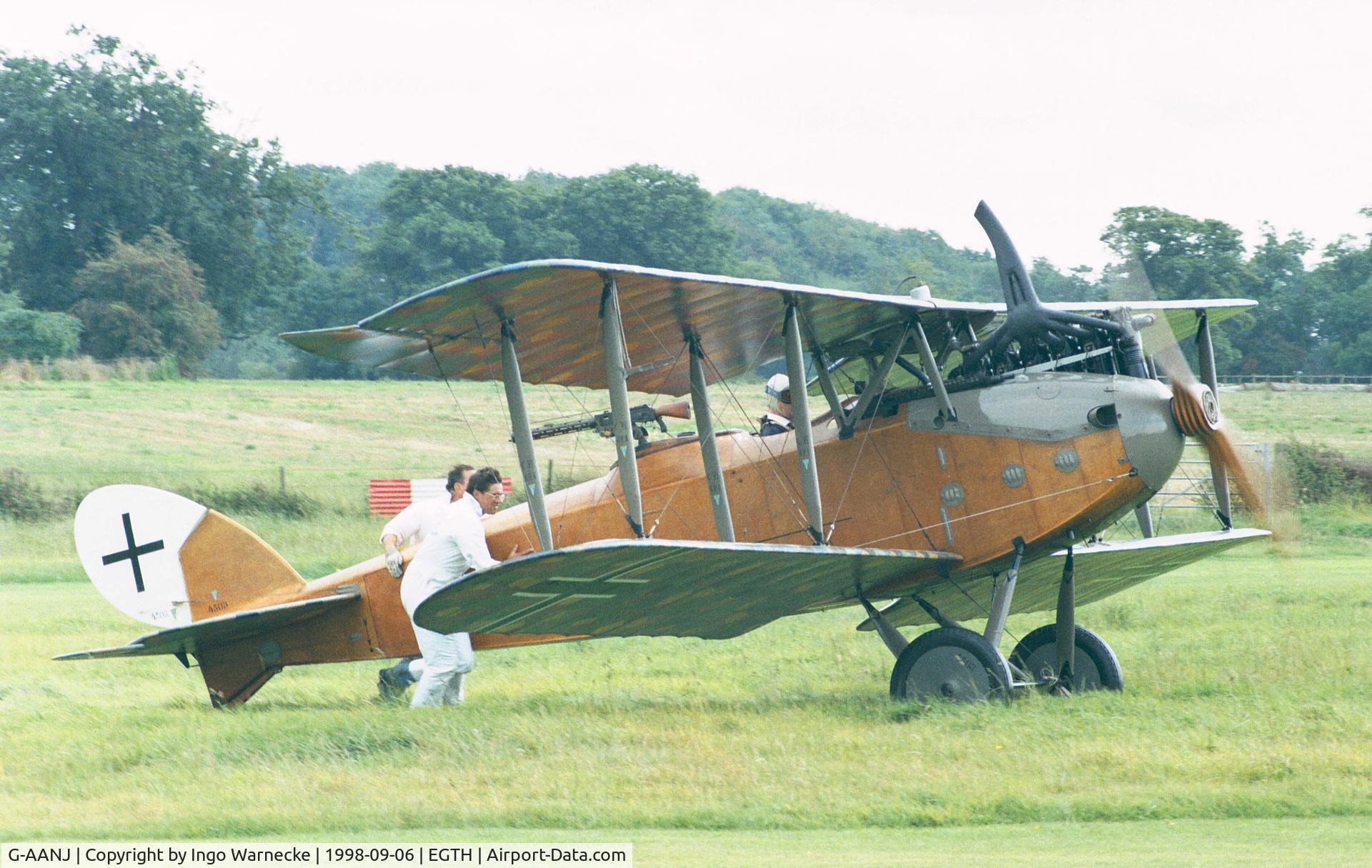 G-AANJ, 1918 LVG C.VI C/N 4503, Luftverkehrs-Gesellschaft L.V.G. C VI at the 1998 Shuttleworth Pageant