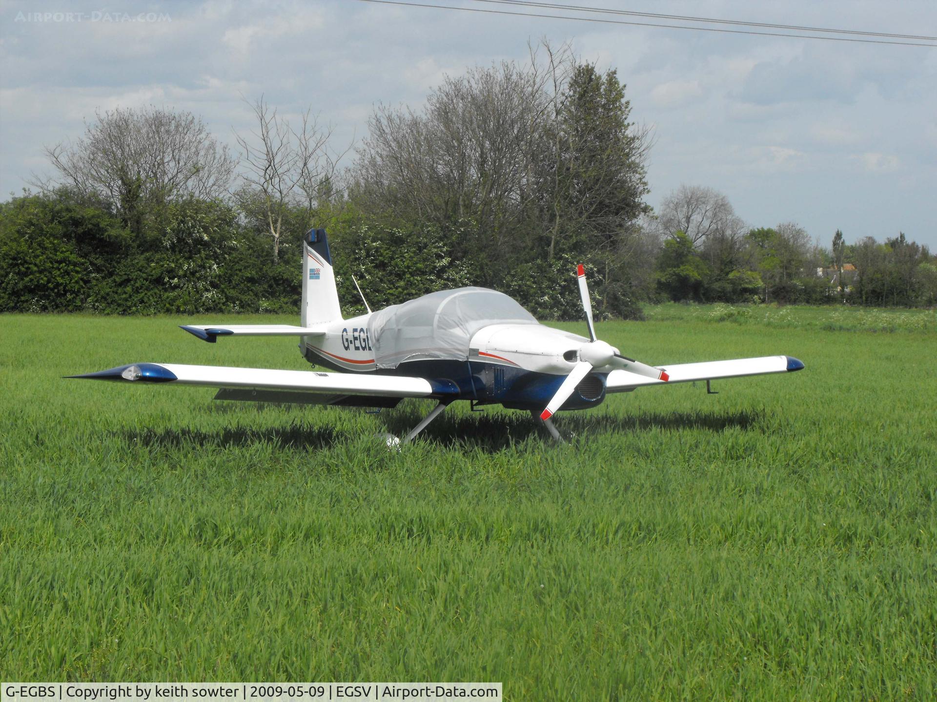G-EGBS, 2005 Vans RV-9A C/N PFA 320-14234, Suffered engie failure in flight whilst on base leg to land - landed in cornfield - all OK