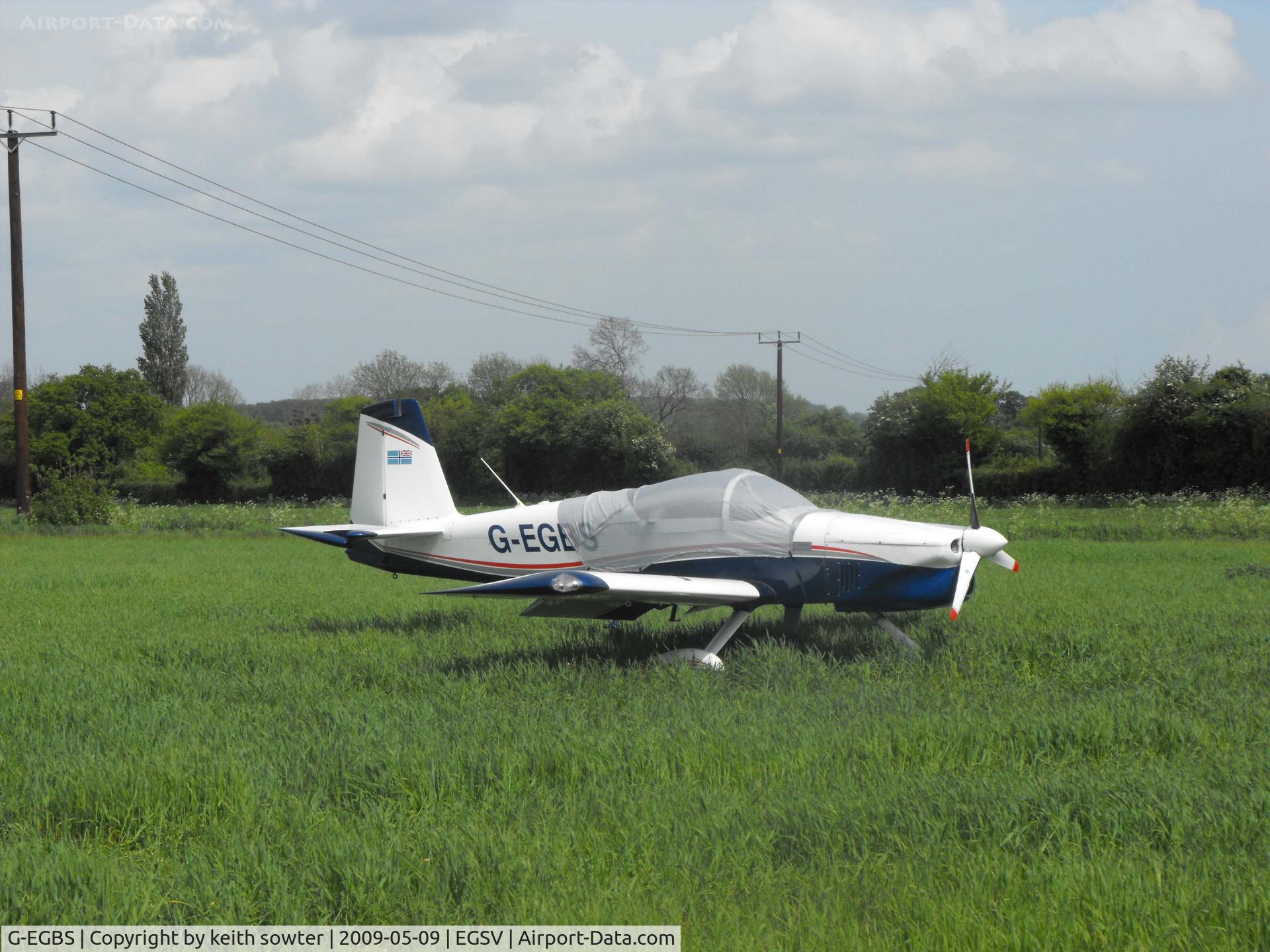 G-EGBS, 2005 Vans RV-9A C/N PFA 320-14234, Suffered engie failure in flight whilst on base leg to land - landed in cornfield - all OK