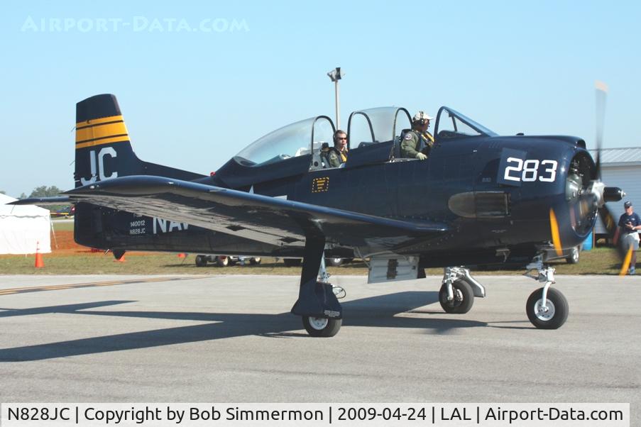 N828JC, 1955 North American T-28B Trojan C/N 219-11, Sun N Fun 2009 - Lakeland, Florida
