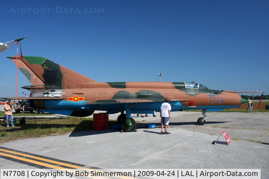 N7708, 1973 Mikoyan-Gurevich MiG-21MF C/N 7708, Sun N Fun 2009 - Lakeland, Florida