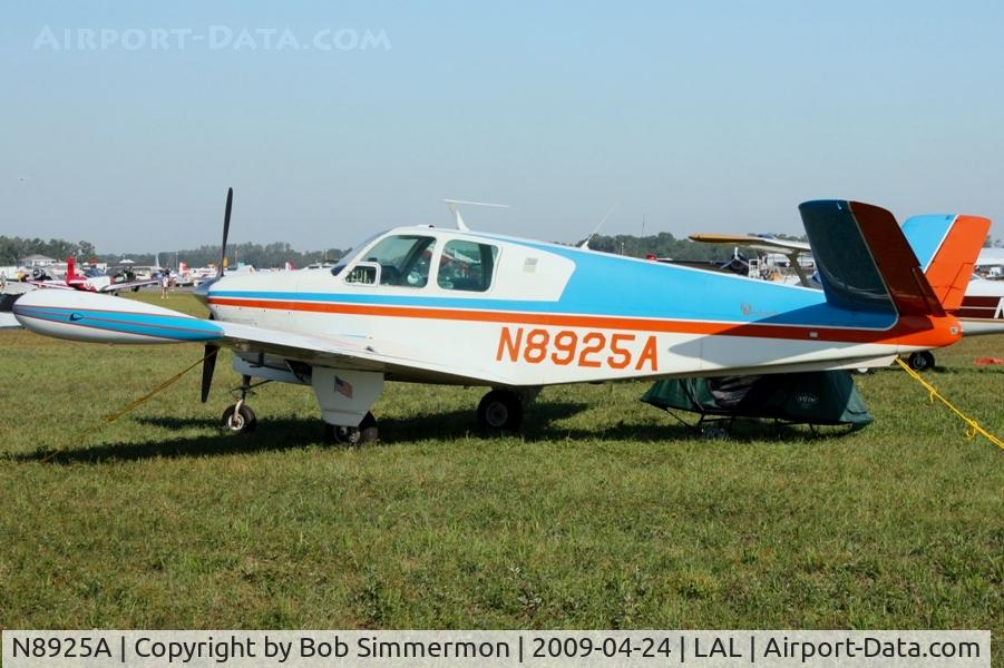 N8925A, 1950 Beech B35 C/N D-2625, Sun N Fun 2009 - Lakeland, Florida