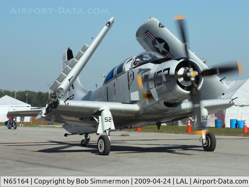 N65164, 1955 Douglas EA-1E Skyraider AD-5W C/N 55-471DH, Sun N Fun 2009 - Lakeland, Florida