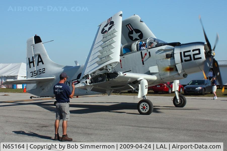 N65164, 1955 Douglas EA-1E Skyraider AD-5W C/N 55-471DH, Sun N Fun 2009 - Lakeland, Florida