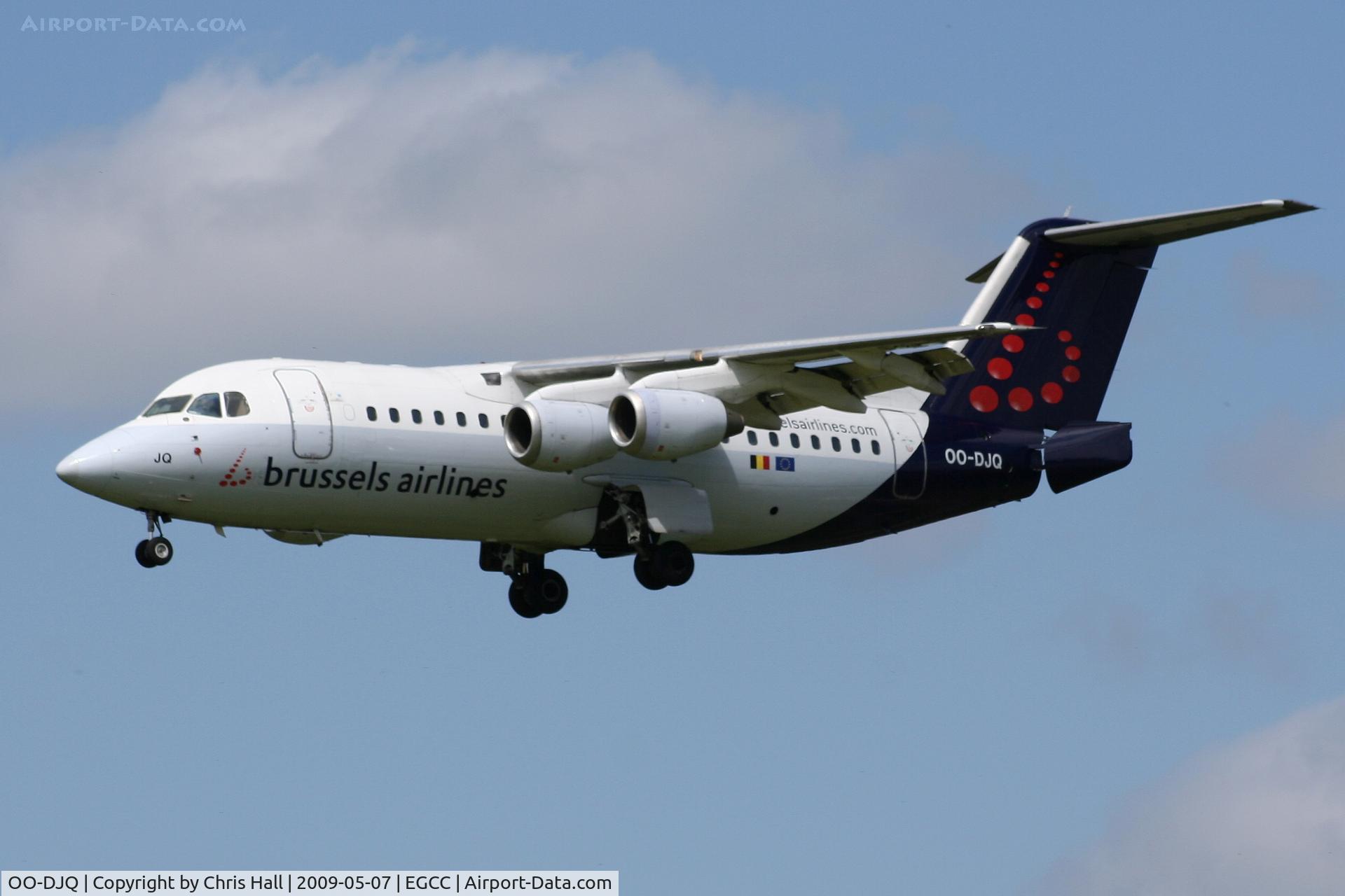 OO-DJQ, 1996 British Aerospace Avro 146-RJ85 C/N E.2289, Brussels Airlines
