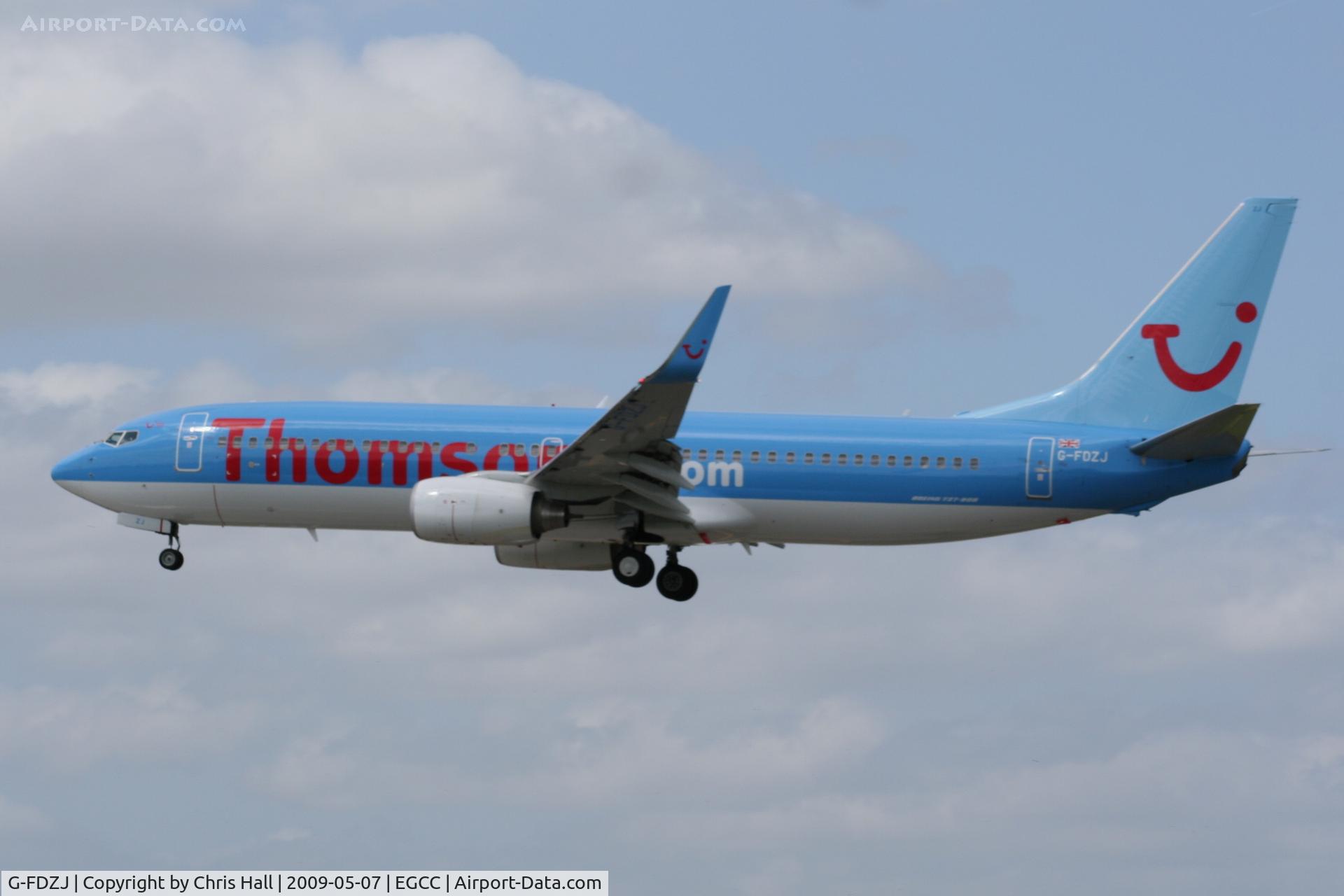 G-FDZJ, 2007 Boeing 737-8K5 C/N 34690, Thomson