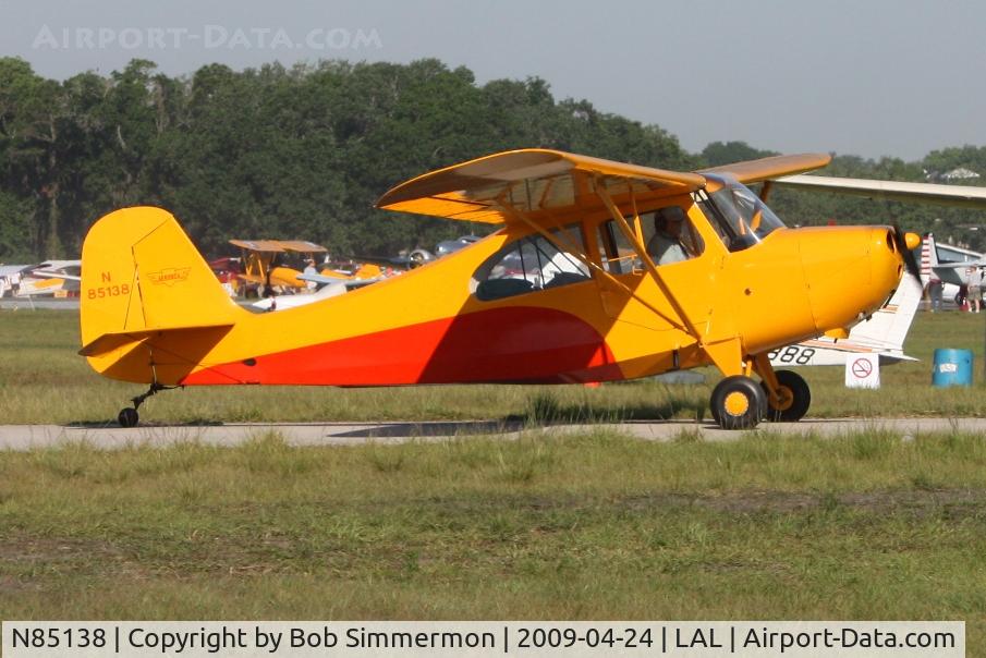 N85138, 1946 Aeronca 7BCM C/N 7AC-3869, Departing Sun N Fun 2009 - Lakeland, Florida