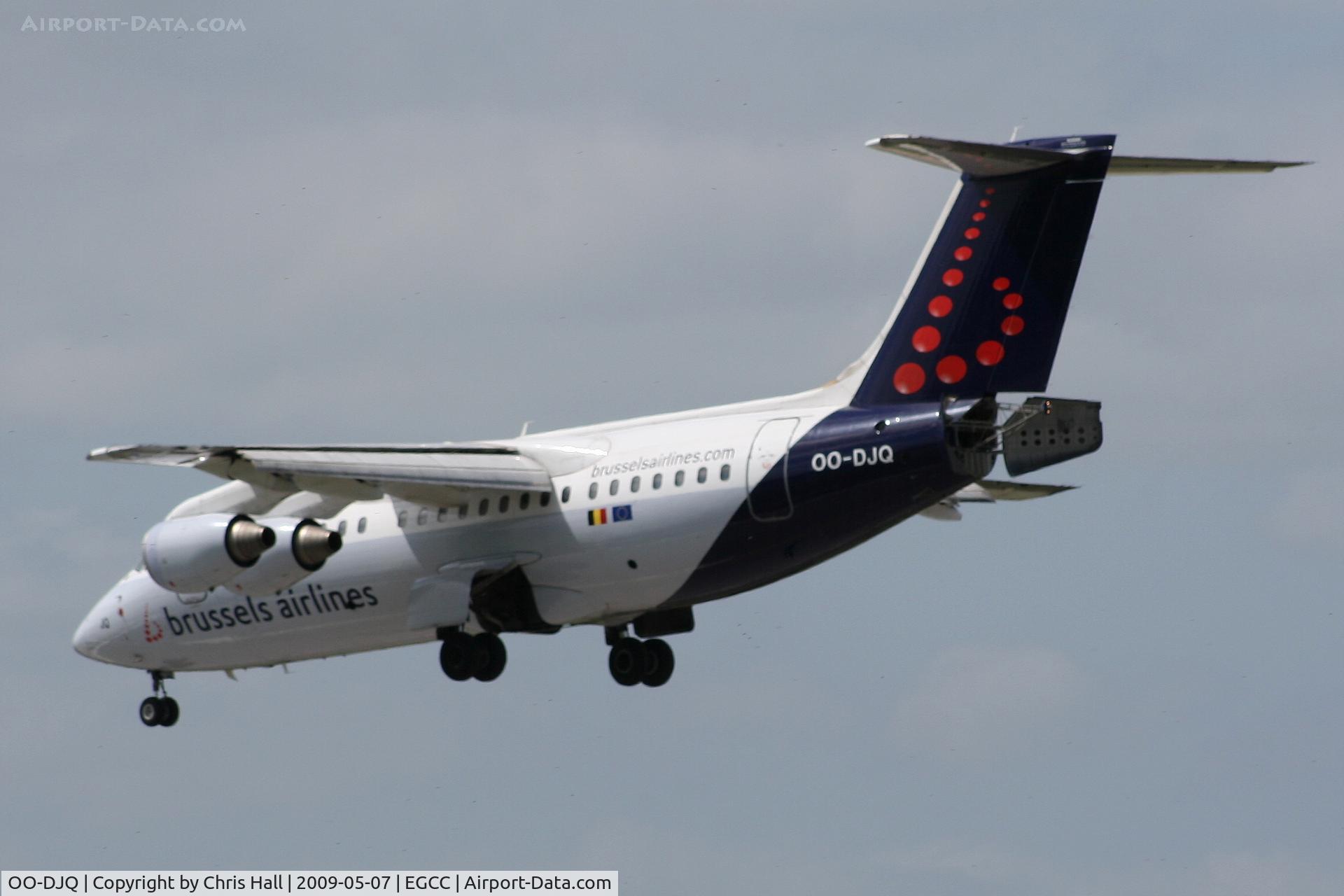 OO-DJQ, 1996 British Aerospace Avro 146-RJ85 C/N E.2289, Brussels Airlines