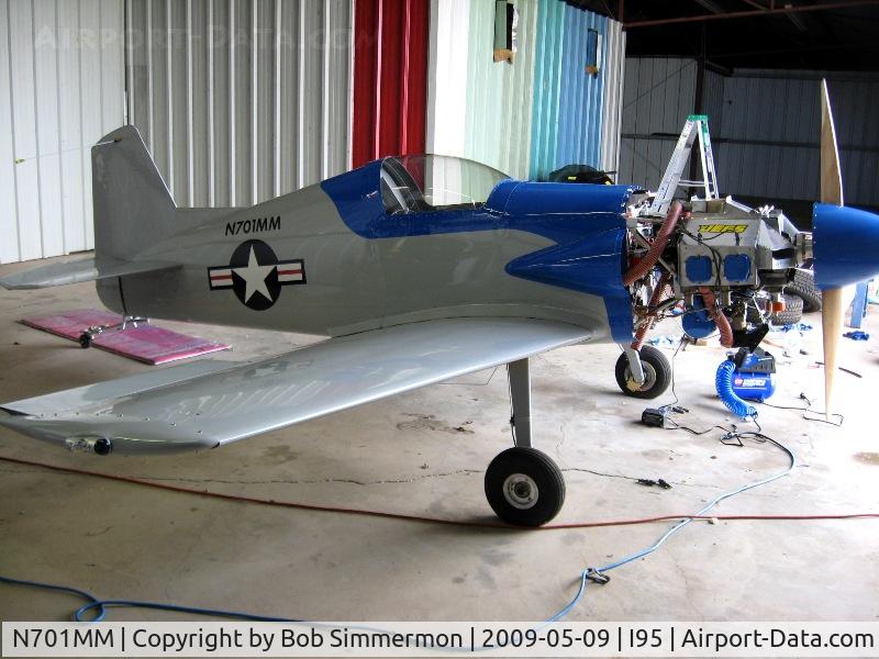 N701MM, Bushby Midget Mustang M-1 C/N M-I-2184, Nearing completion and first flight at Kenton, Ohio