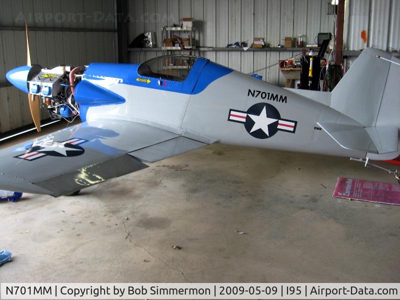 N701MM, Bushby Midget Mustang M-1 C/N M-I-2184, Nearing completion and first flight at Kenton, Ohio