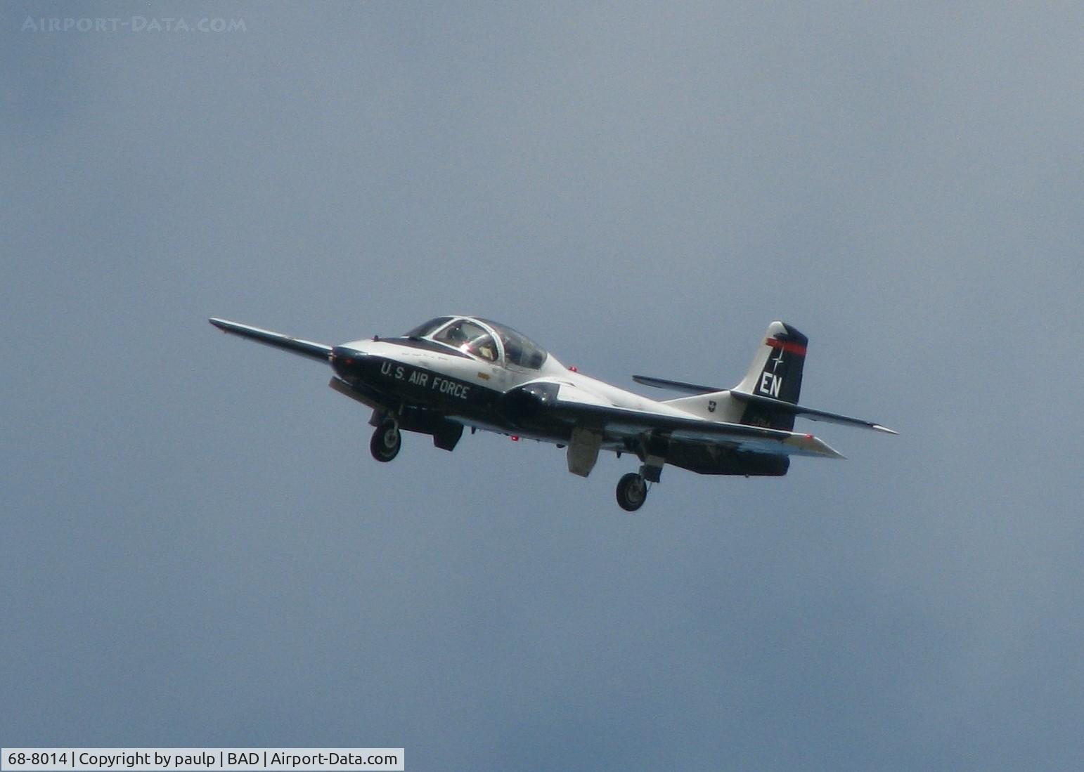 68-8014, 1968 Cessna T-37B Tweety Bird C/N 41109, Landing at Barksdale Air Force Base the day before the Defenders of Liberty Air Show 2009.