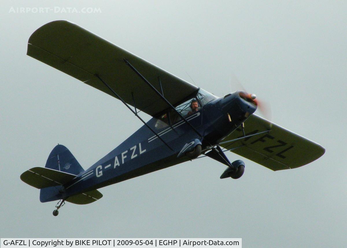 G-AFZL, 1939 Porterfield CP-50 Collegiate C/N 581, NICE LOOKING PORTERFIELD ON CLIMB OUT FROM RWY 26