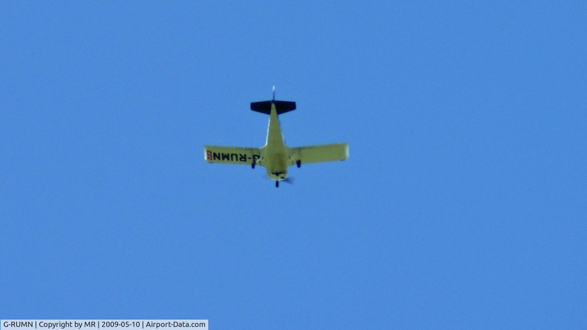 G-RUMN, 1971 American Aviation AA-1A Trainer C/N AA1A-0086, From below