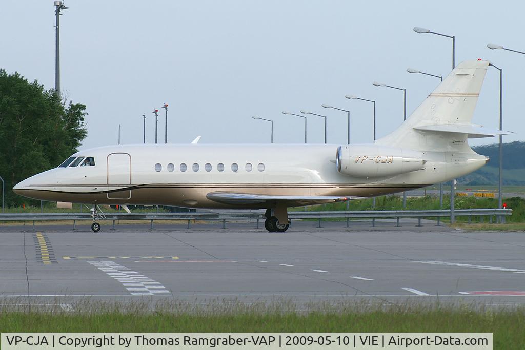VP-CJA, 1995 Dassault Falcon 2000 C/N 18, Tyrolean Jet Service Dassault Falcon 2000