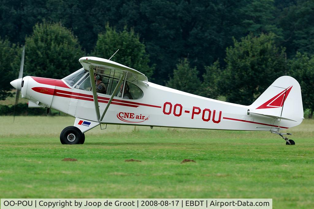 OO-POU, 1962 Piper PA-18-150 Super Cub C/N 18-7865, old timer fly in.