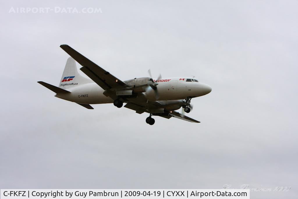 C-FKFZ, 1954 Convair 580(F) C/N 151, Arriving