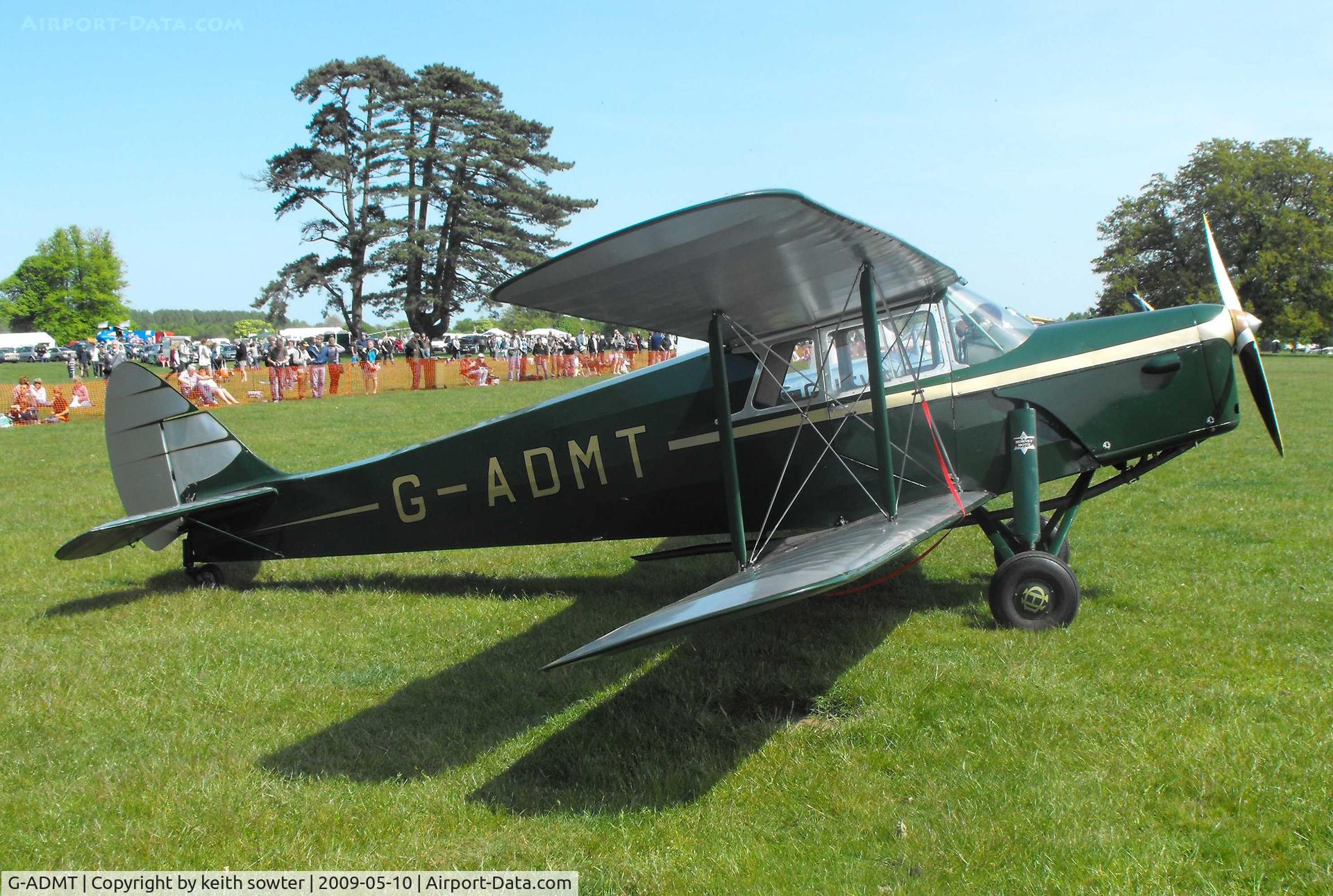 G-ADMT, 1936 De Havilland DH.87B Hornet Moth C/N 8093, Attending the Annual Wings and Wheels event at Henham Park Suffolk