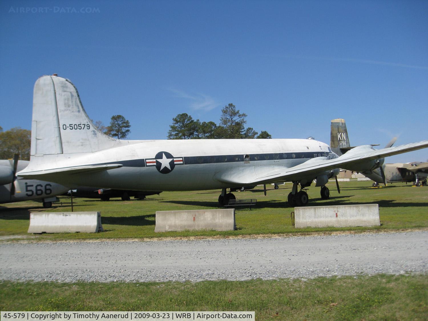 45-579, 1945 Douglas C-54G Skymaster C/N 36032, Museum of Aviation, Robins AFB