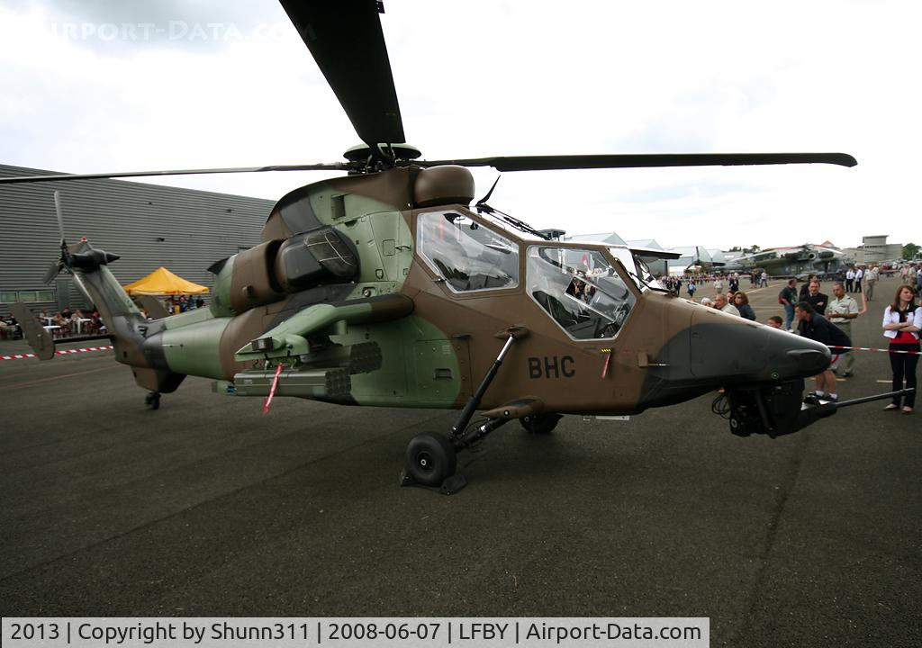 2013, Eurocopter EC-665 Tigre HAP C/N 2013, Used as a static aircraft during LFBY Open Day 2008