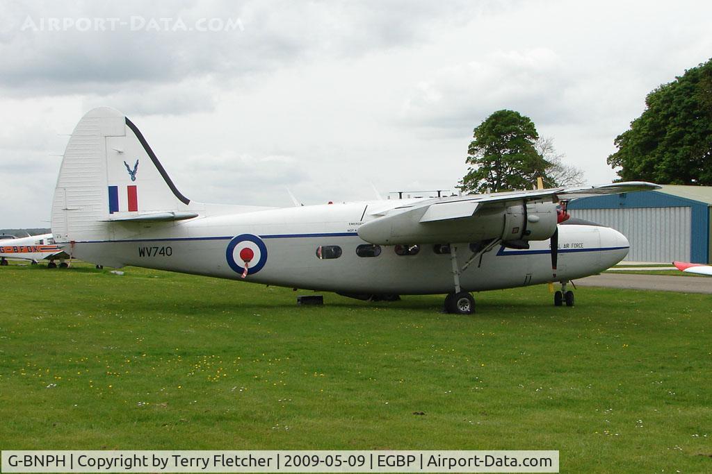 G-BNPH, 1955 Hunting Percival P-66 Pembroke C1 C/N PAC/66/027, Percival Pembroke  WV740 at Kemble on Great Vintage Flying Weekend