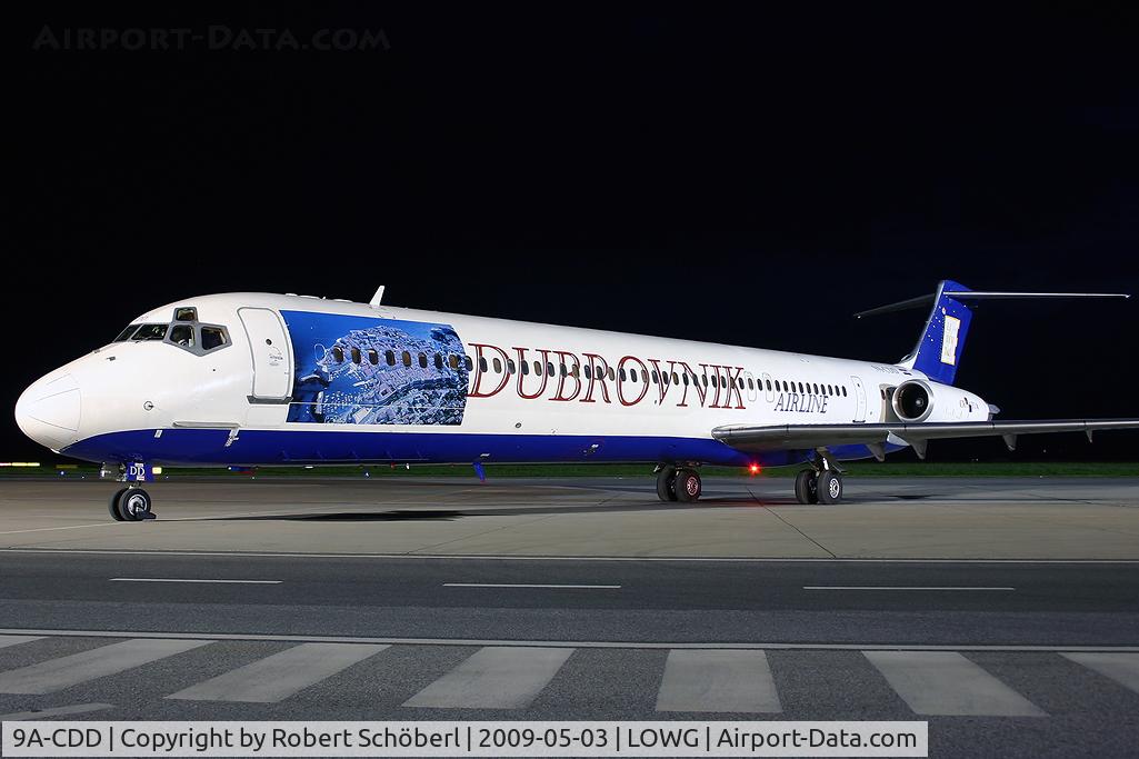 9A-CDD, 1982 McDonnell Douglas MD-82 (DC-9-82) C/N 49113, Flight to DBV