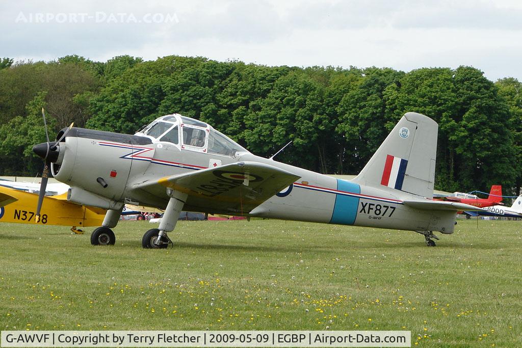 G-AWVF, 1955 Percival P-56 Provost T.1 C/N PAC/F/375, XF877 - 1955 Percival P56 Provost T 1at Kemble on Great Vintage Flying Weekend