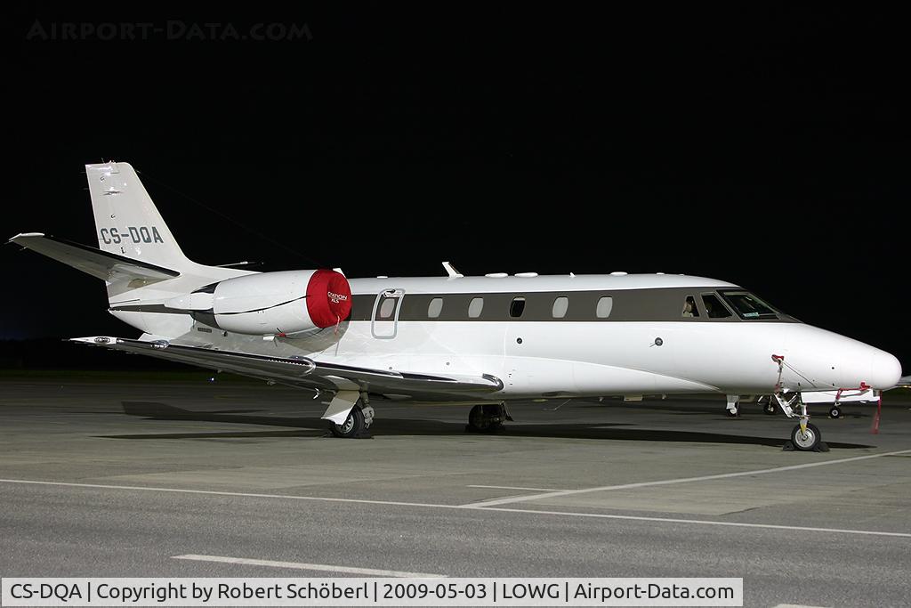 CS-DQA, 2008 Cessna 560XL Citation XLS C/N 560-5798, Nightstop.
