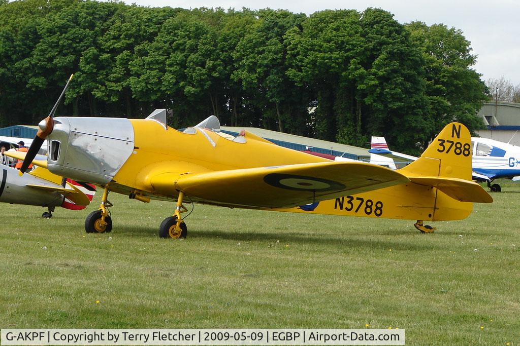 G-AKPF, 1941 Miles M14A Hawk Trainer 3 C/N 2228, N3788 - 1941 Miles M14A Hawk Trainer 3 at Kemble on Great Vintage Flying Weekend