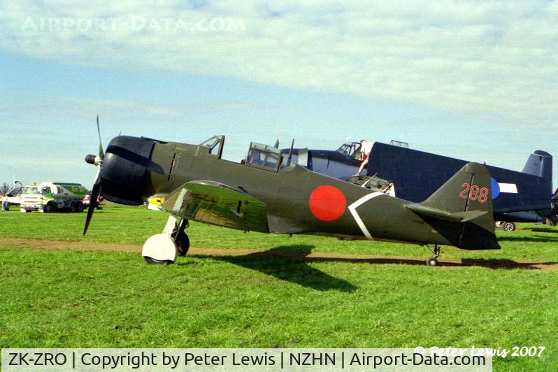 ZK-ZRO, 1944 Canadian Car & Foundry T-6 Harvard Mk.4 C/N CCF4-153, Alpine Fighter Collection, Wanaka - 1995 - from film 