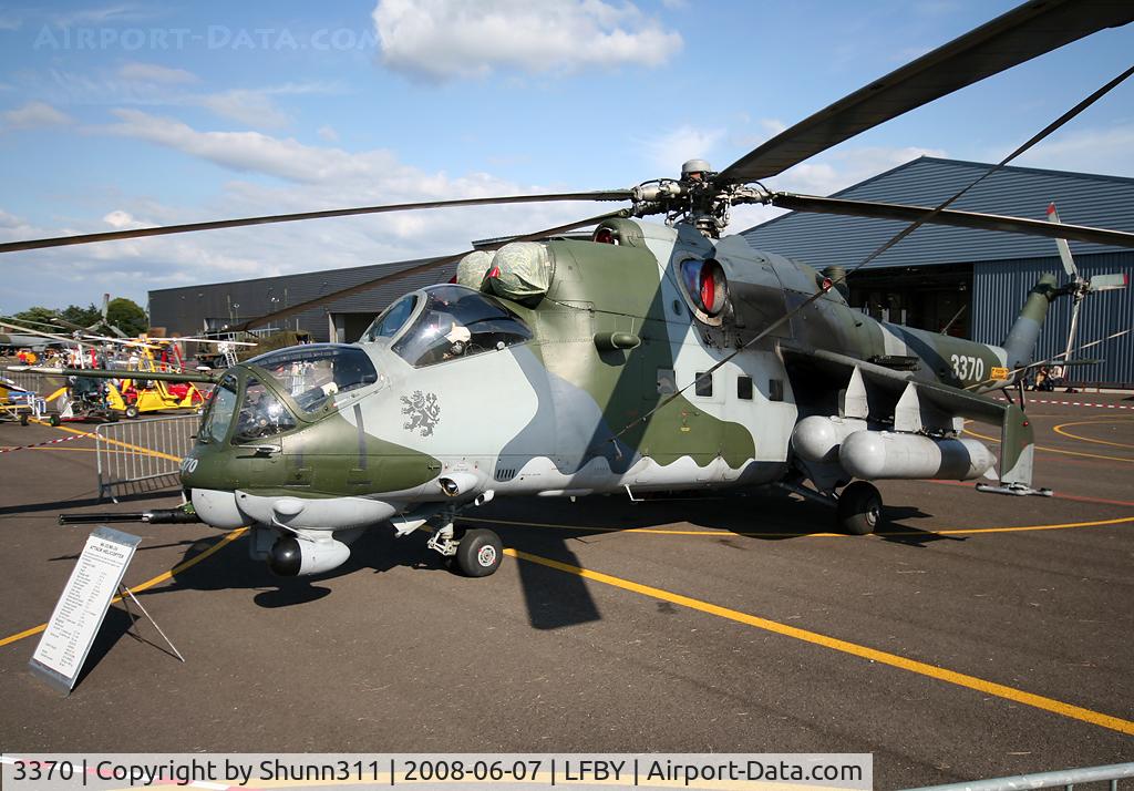 3370, Mil Mi-35 Hind E C/N 203370, Mil Mi-24 displayed during LFBY Open Day 2008