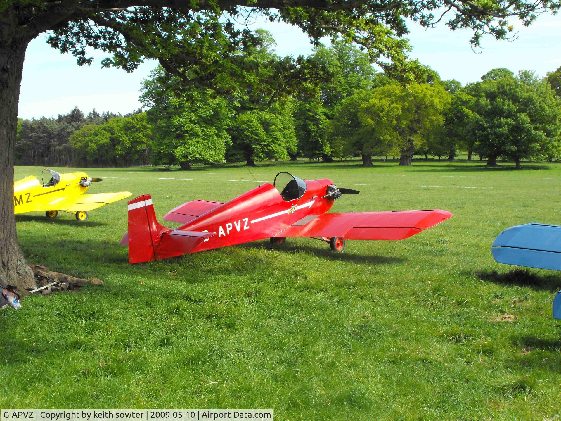 G-APVZ, 1960 Rollason Druine D.31 Turbulent C/N PFA 545, Attending the Annual Wings and Wheels event at Henham Park Suffolk