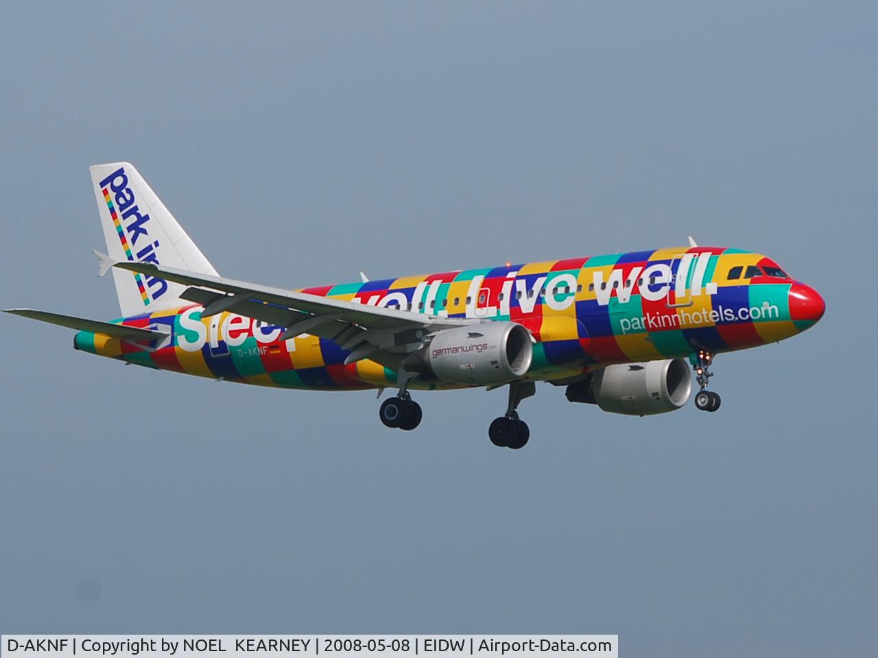 D-AKNF, 1997 Airbus A319-112 C/N 0646, Landing RWY 10