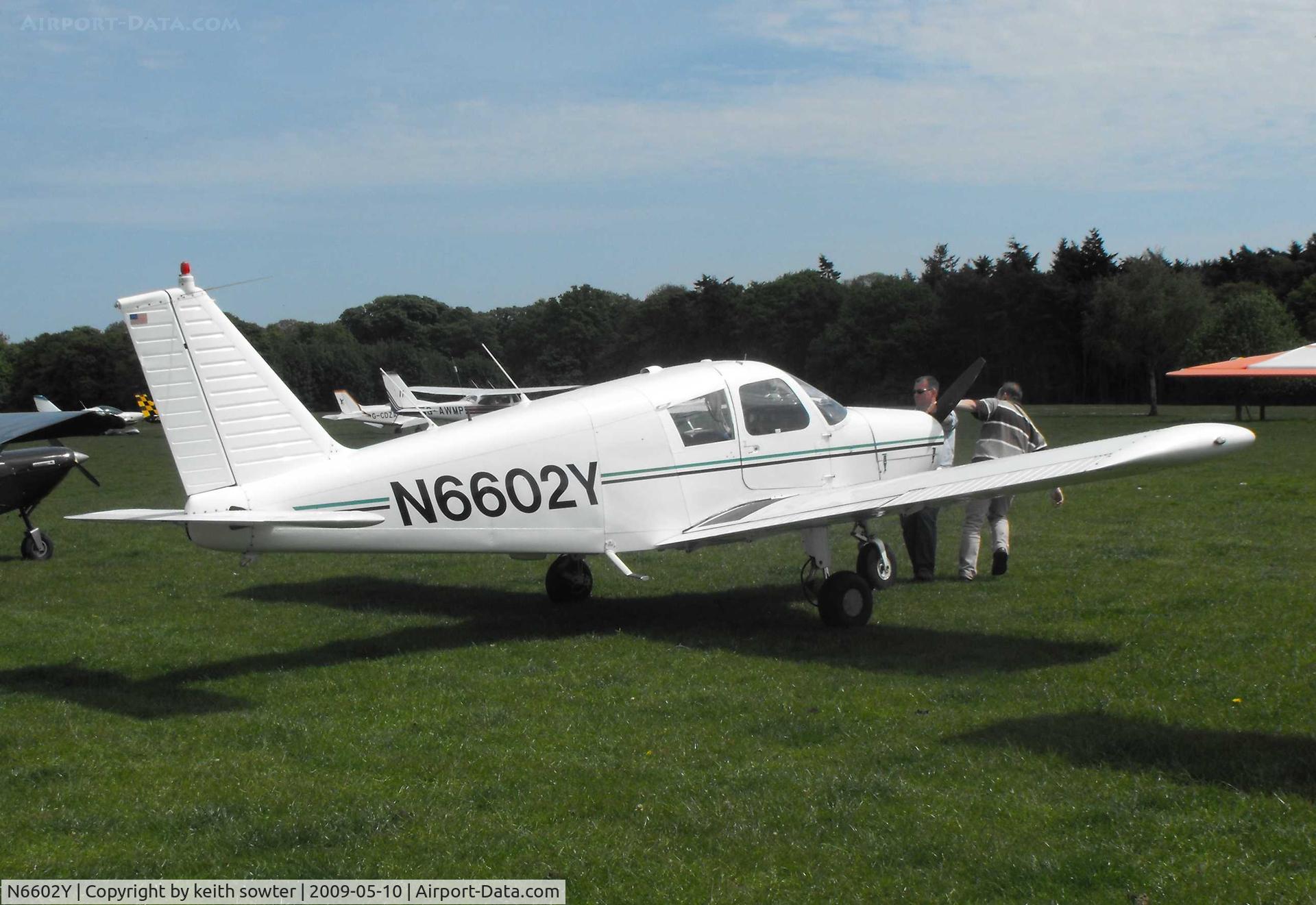 N6602Y, 1966 Piper PA-28-140 C/N 28-21943, Attending the Annual Wings and Wheels event at Henham Park Suffolk
