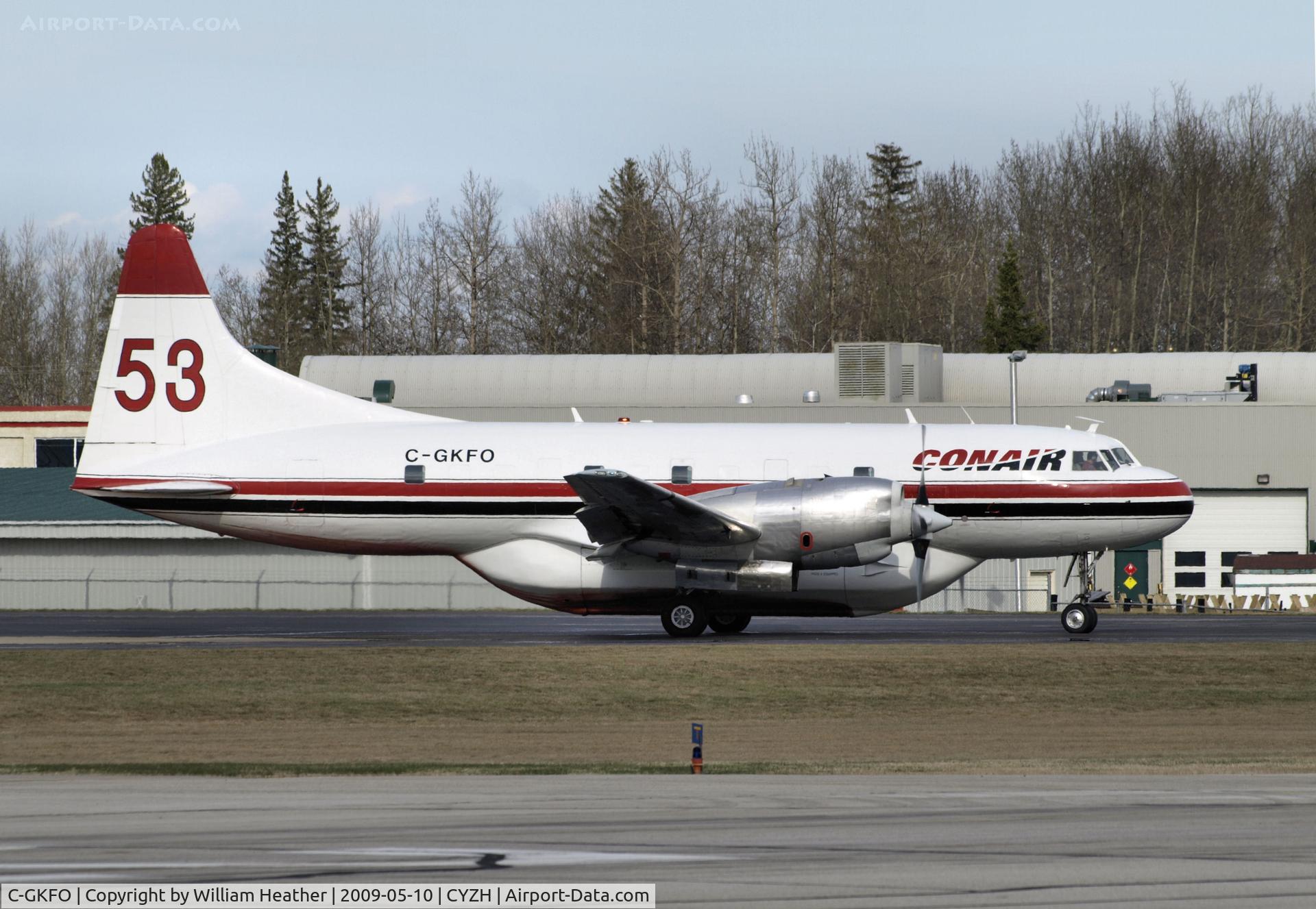 C-GKFO, 1953 Convair CV-580 C/N 78, Slave Lake Air Tanker Base