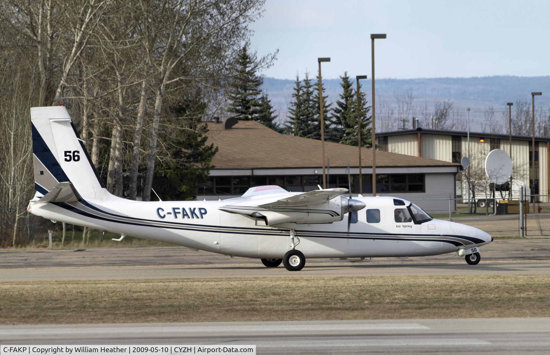 C-FAKP, 1972 Aero Commander 690 C/N 11040, Slave Lake Air Tanker Base