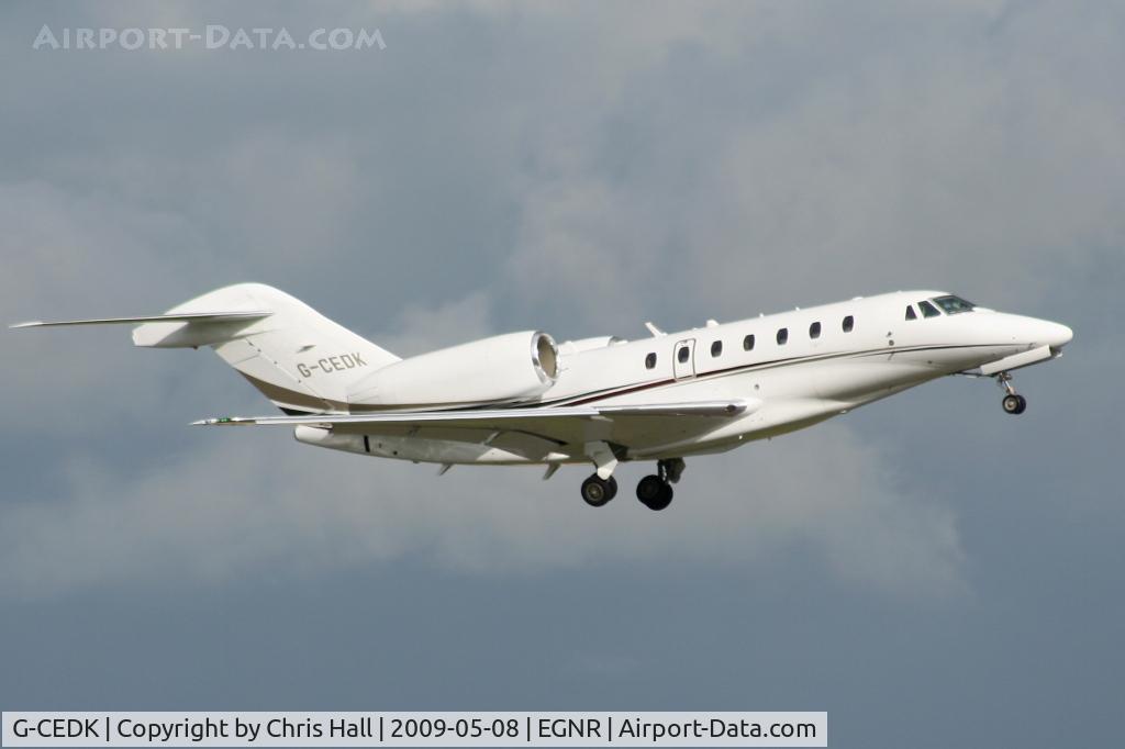 G-CEDK, 2006 Cessna 750 Citation X Citation X C/N 750-0252, owned by the The Duke of Westminster
