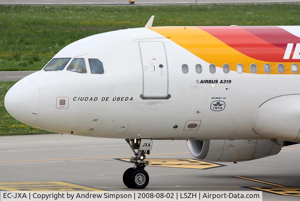 EC-JXA, 2006 Airbus A319-111 C/N 2870, At Zurich.