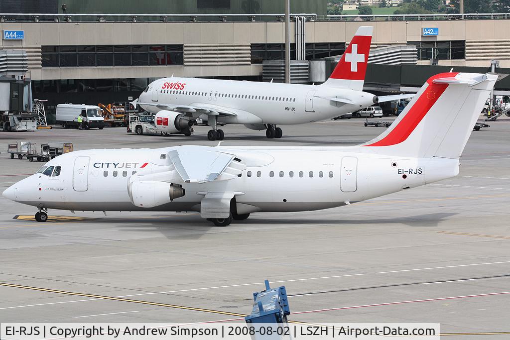 EI-RJS, 2000 British Aerospace Avro 146-RJ85A C/N E2365, At Zurich.