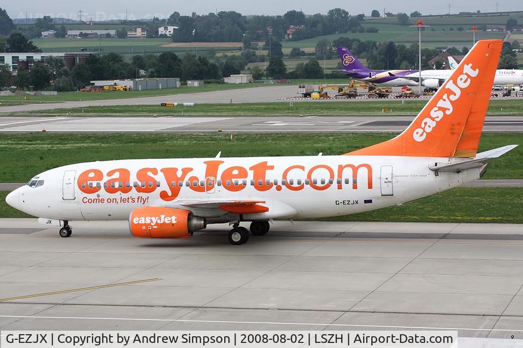 G-EZJX, 2003 Boeing 737-73V C/N 32419, At Zurich.