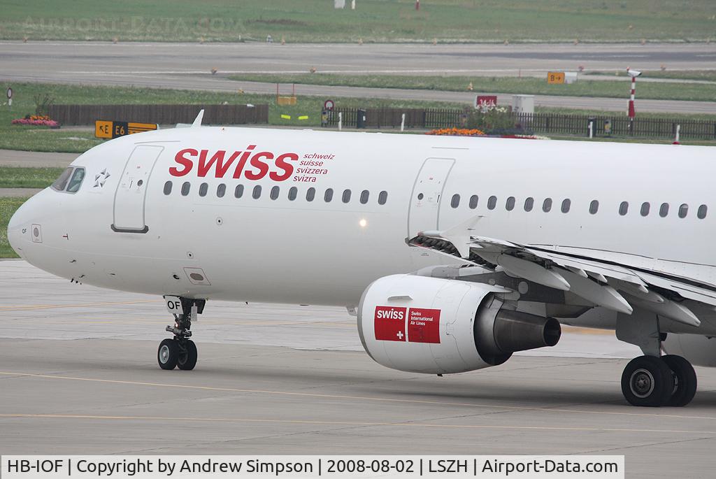 HB-IOF, 1995 Airbus A321-111 C/N 541, At Zurich.