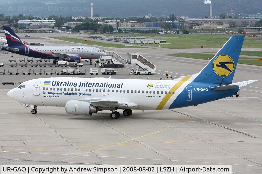 UR-GAQ, 1997 Boeing 737-33R C/N 28869, At Zurich.