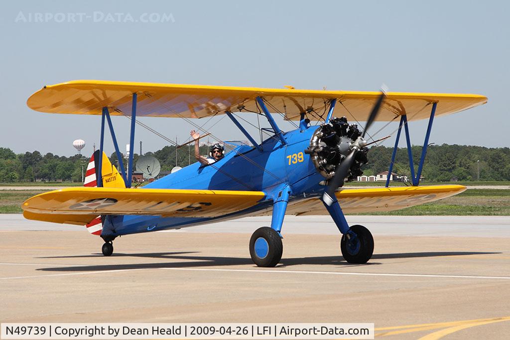 N49739, 1943 Boeing A75N1(PT17) C/N 75-4462, John Mohr in his 1943 Boeing A75N1 (PT-17) 