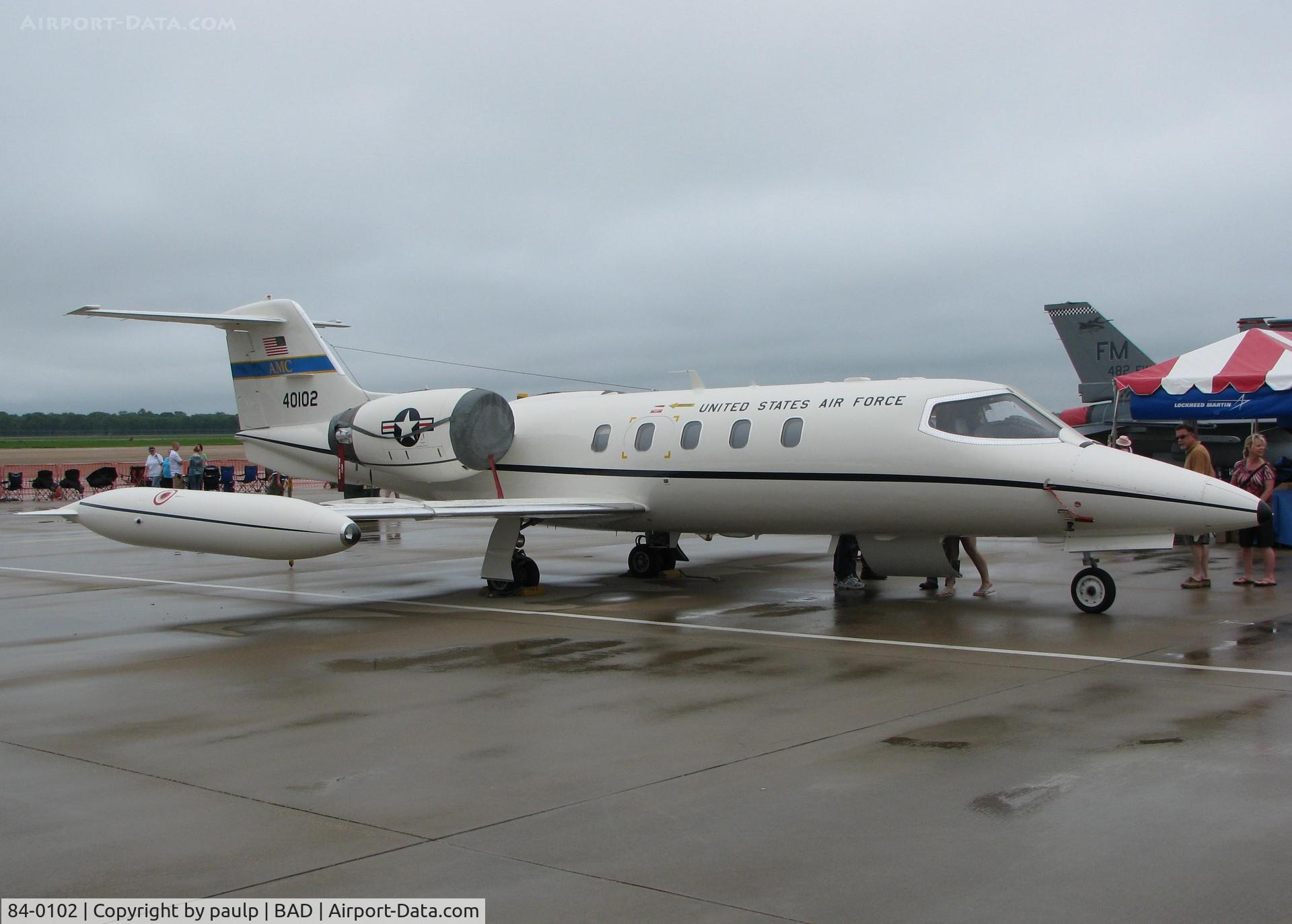 84-0102, 1984 Gates Learjet C-21A C/N 35A-548, At the Defenders of Liberty Airshow 2009 at Barksdale Air Force Base, Louisiana.