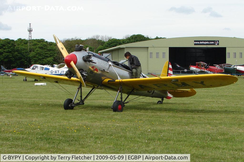 G-BYPY, 1941 Ryan PT-22 Recruit (ST3KR) C/N 1001, 1941 Ryan ST3KR at Kemble on Great Vintage Flying Weekend