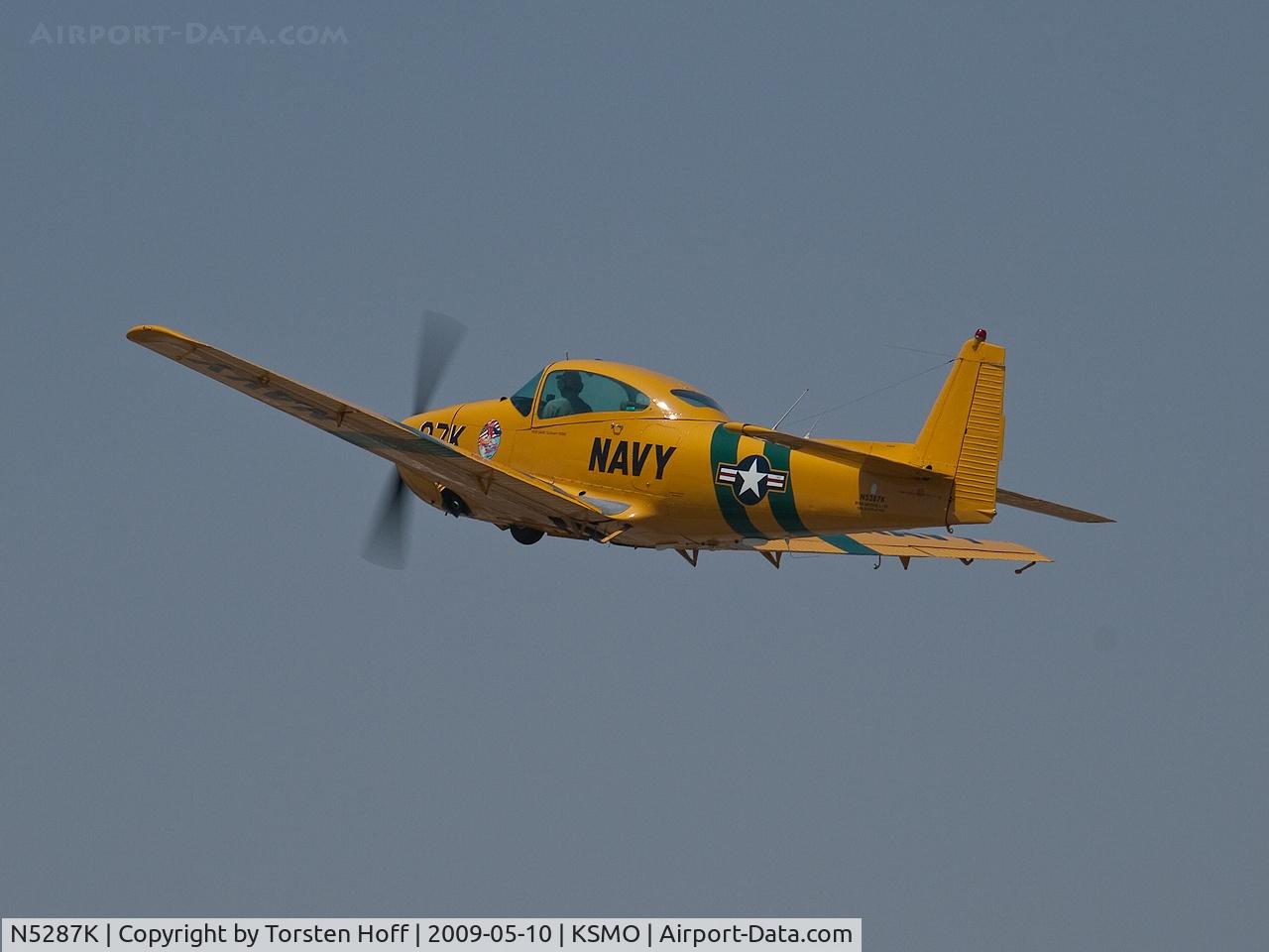 N5287K, 1950 Ryan Navion B C/N NAV-4-2187B, N5287K departing from RWY 21