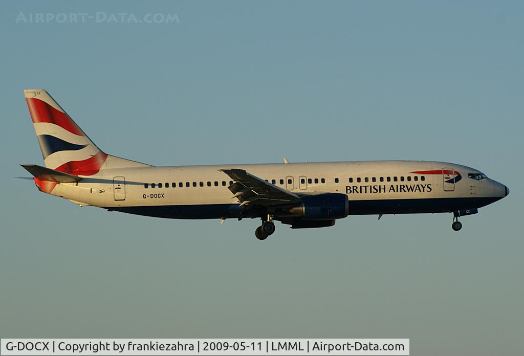 G-DOCX, 1993 Boeing 737-436 C/N 25857, British Airways