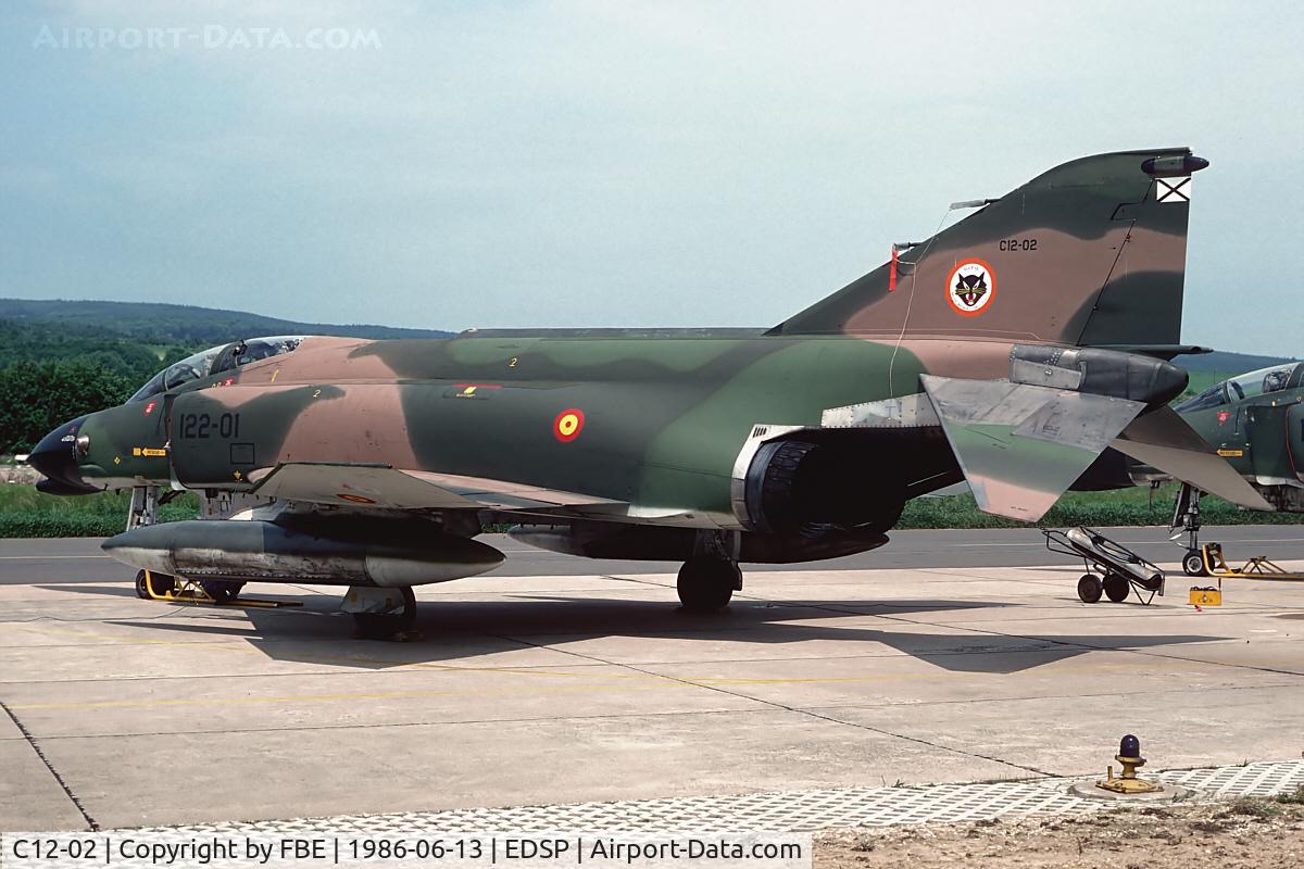 C12-02, 1964 McDonnell F-4C Phantom II C/N 1331, Spanish F-4C during a squadron exchange at EDSP