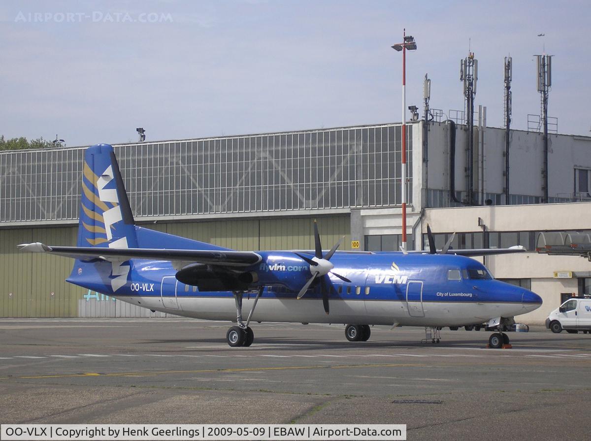 OO-VLX, 1990 Fokker 50 C/N 20177, VLM , Antwerp - Deurne Airport